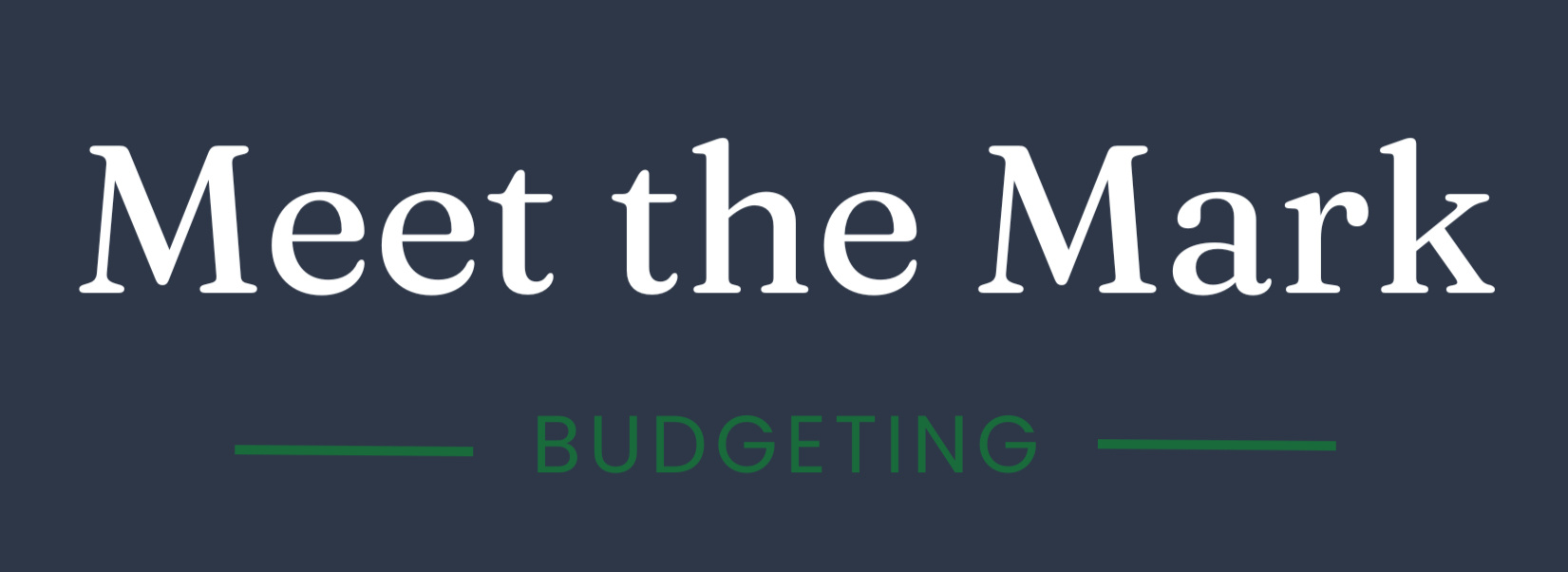 Meet the Mark Budgeting logo